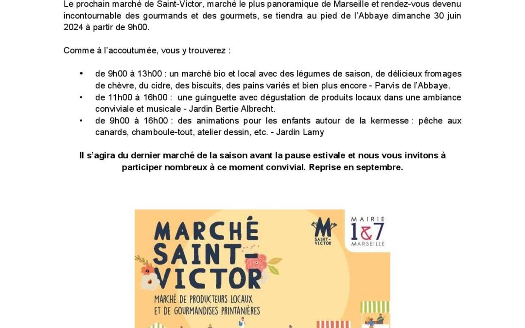 Marché Saint victor