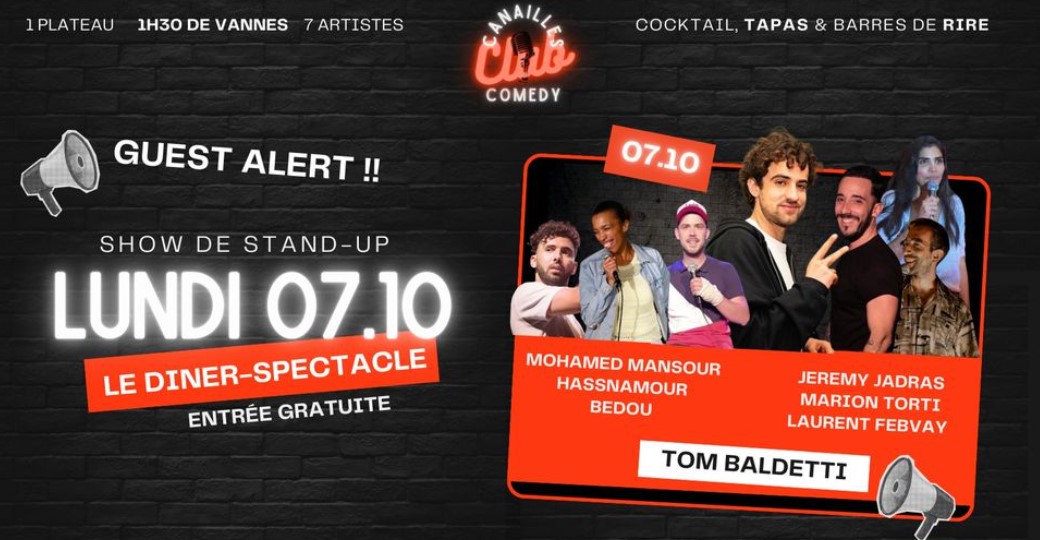Canailles comedy club avec Tom Baldetti