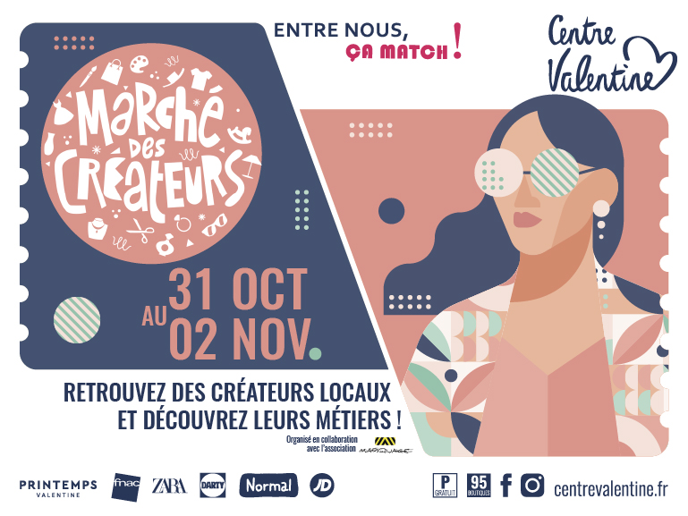 6ème édition du marché des créateurs du Centre Valentine