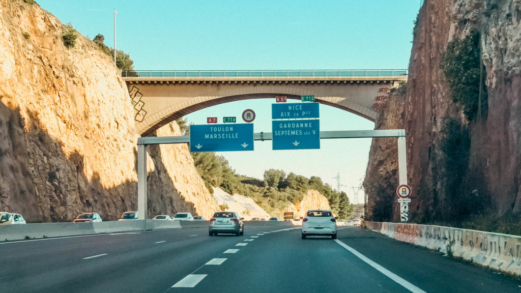 Autoroute A7 pont du train