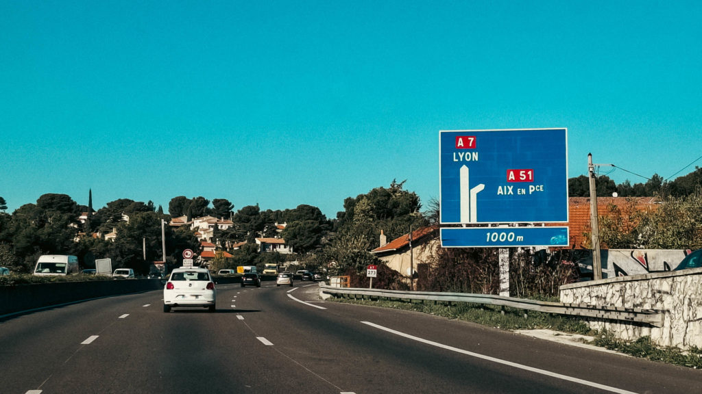 Autoroute A7 choix Aix ou Lyon