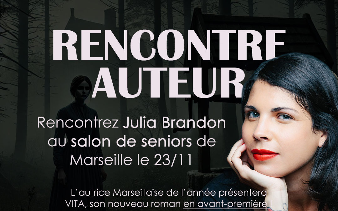 Julia Brandon dévoile son roman « Vita » en avant-première au Salon des Seniors de Marseille