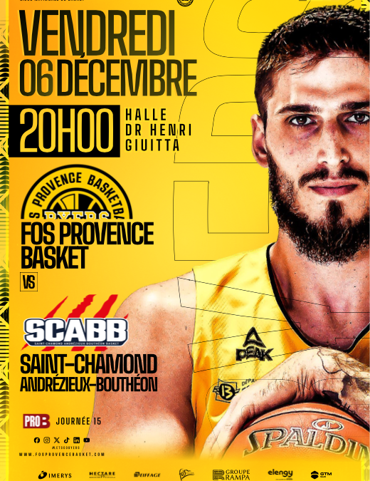 Fos Provence Basket reçoit Saint – Chamond