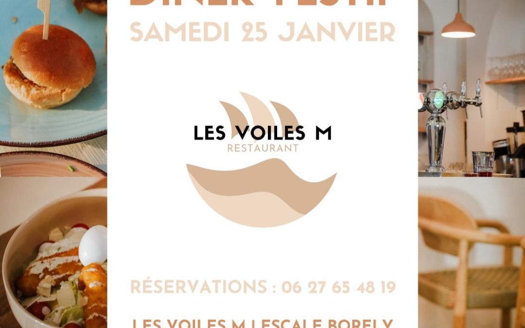 Les Voiles M – Diner festif 25 Janvier