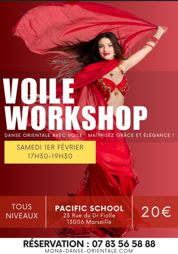 ✨ Stage de Danse Orientale avec Voile ✨(débutantes)