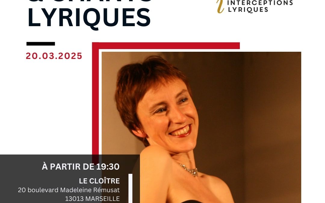 Le 20 mars 2025 à 19h30 : De l’opéra à la comédie musicale avec la compagnie Interceptions Lyriques au Cloître!