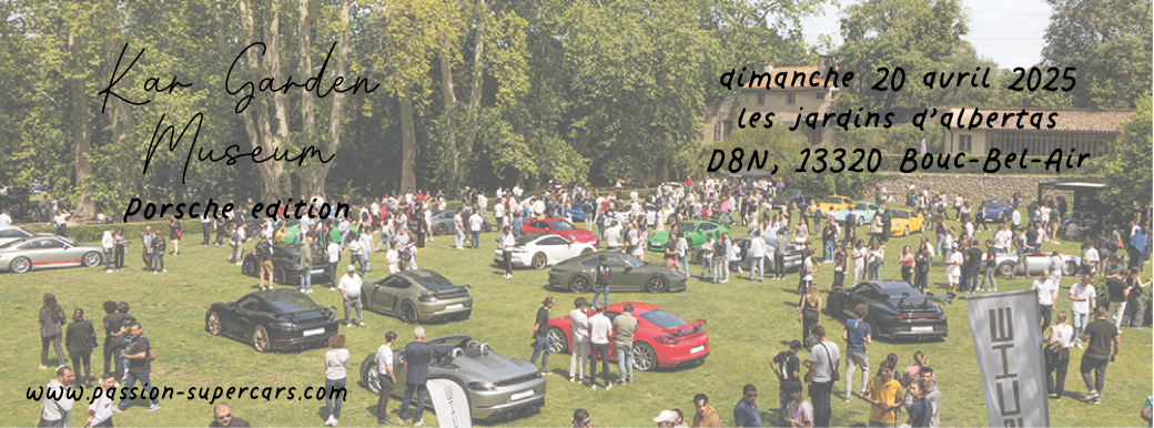 Porsche édition dimanche aux jardins d’Albertas