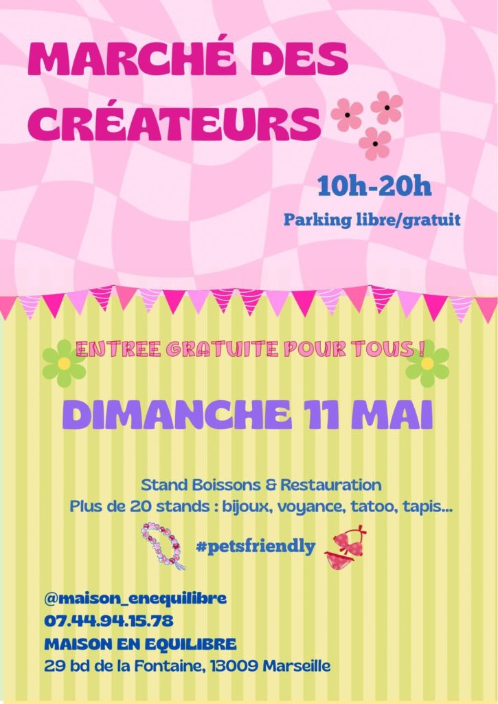 Un marché des créateurs dimanche 11 mai