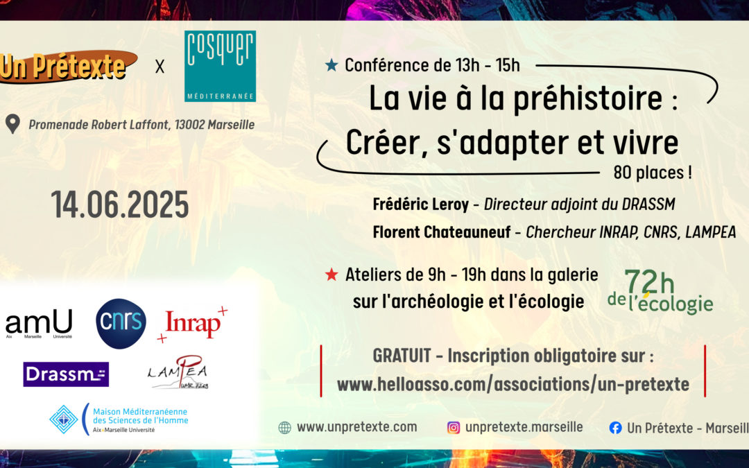 Conférence – La vie à la préhistoire : créer, s’adapter et vivre