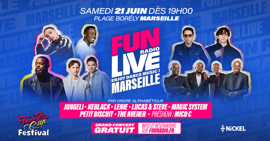 Fun Radio Live le 21 juin – CONCERT GRATUIT