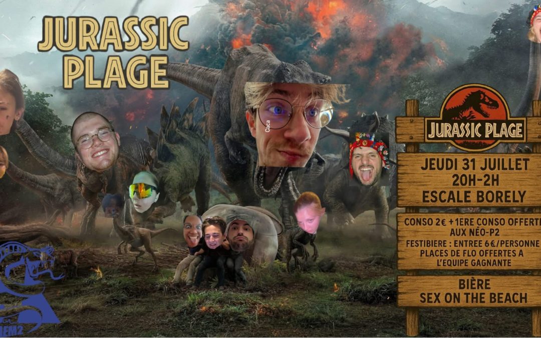 Jurassic Plage le 31 juillet à l&rsquo;escale Borely