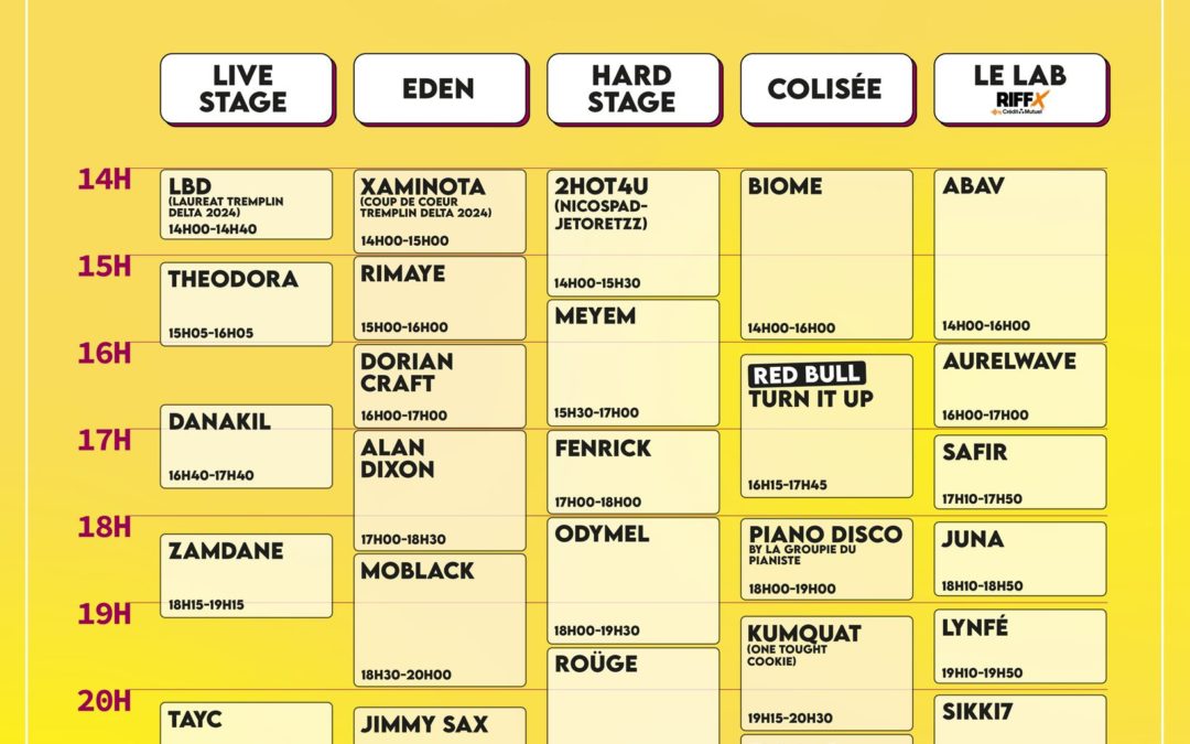 Delta Festival 2025 – Dimanche 31 août