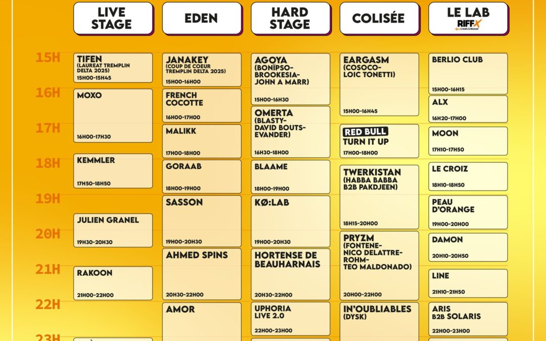 Delta Festival 2025 – Samedi 30 août