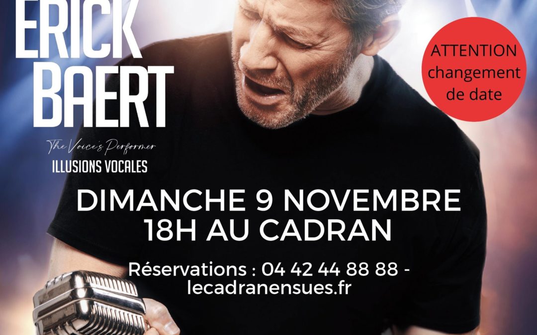 Eric Baert au Cadran à Ensuès dimanche 9 Novembre