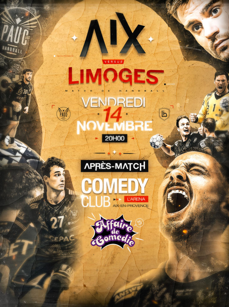 HANDBALL : PAUC VS LIMOGES ET COMEDY CLUB