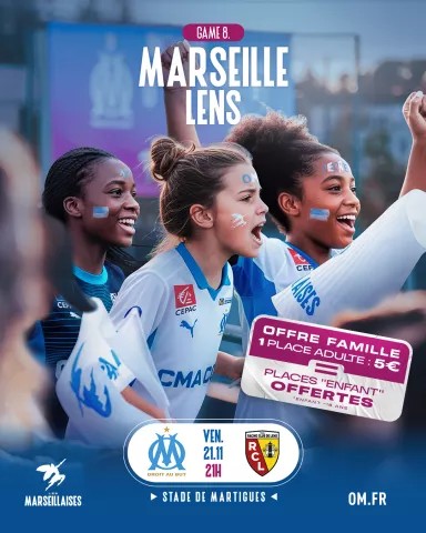 OM-LENS au stade Francis Turcan à Martigues