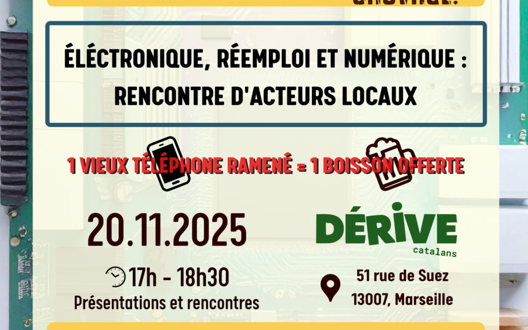 Électronique, réemploi et numérique : rencontre d’acteurs locaux
