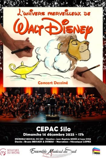 L’univers merveilleux de Walt Disney – Concert Dessiné