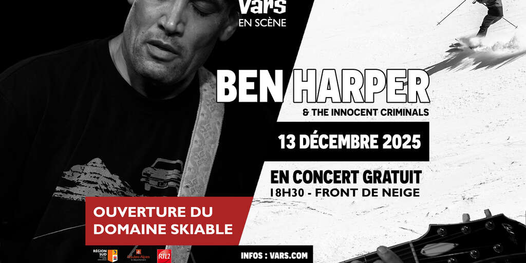 Ouverture des stations des Alpes du Sud : Ben Harper à Vars et Christophe Mahé à la Foux d’Allos !