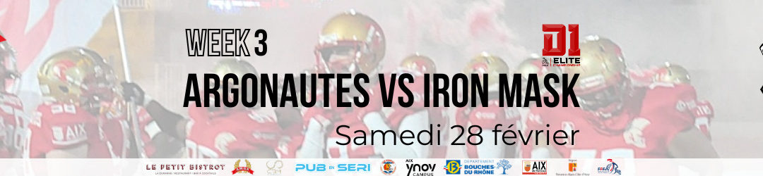 Foot Américain les Argonautes à domicile !