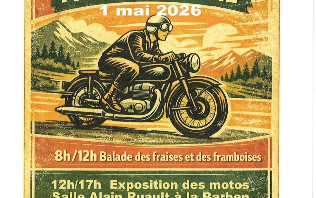 La Balade des fraises et des framboises : motos anciennes à La Barben !