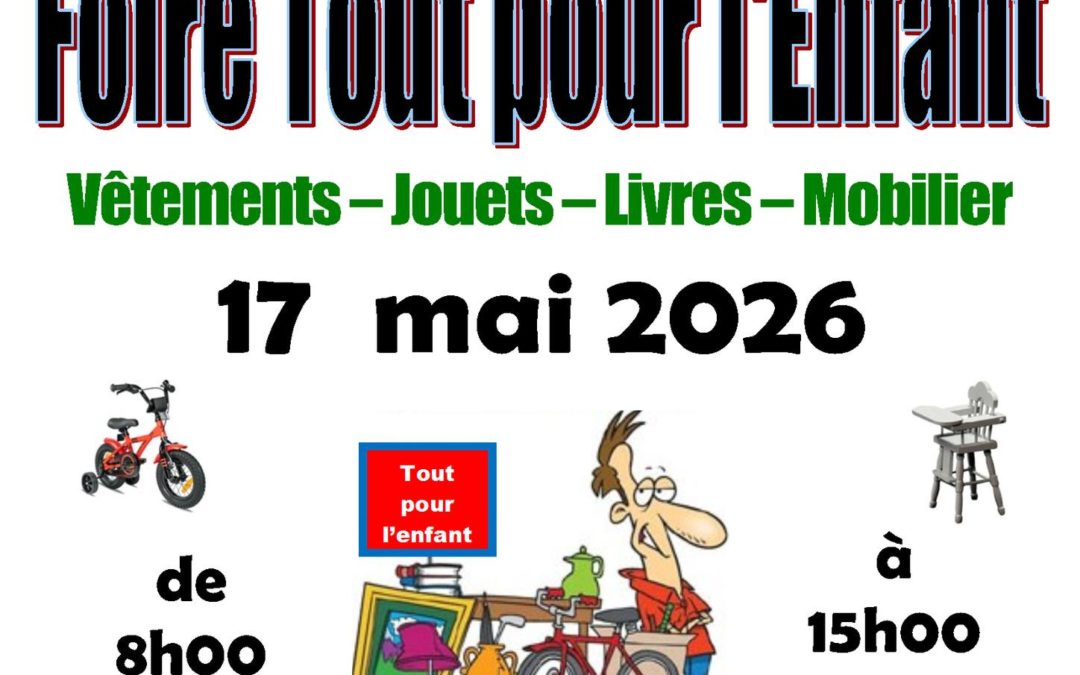 Foire tout pour l&rsquo;enfant