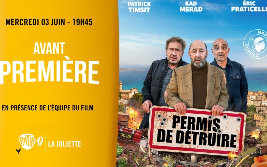 Avant première exceptionnelle au Pathé La Joliette