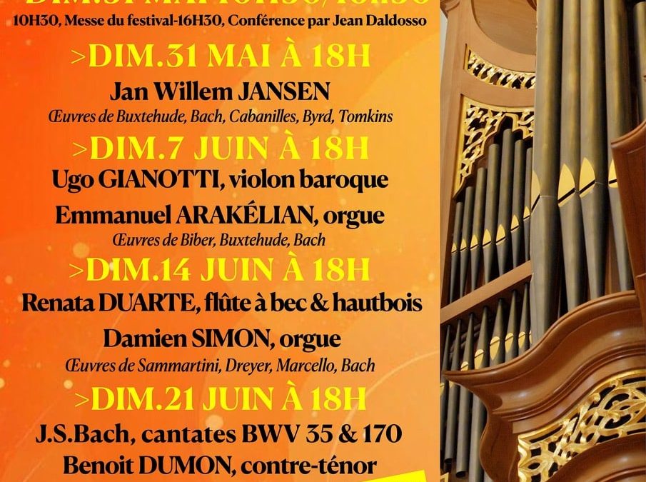 Festival d&rsquo;Orgue de Bouc Bel Air