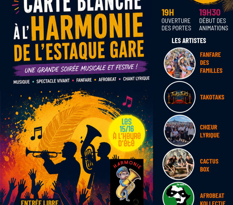 Carte blanche à l’Harmonie de l’Estaque Gare au Théâtre de la Sucrière