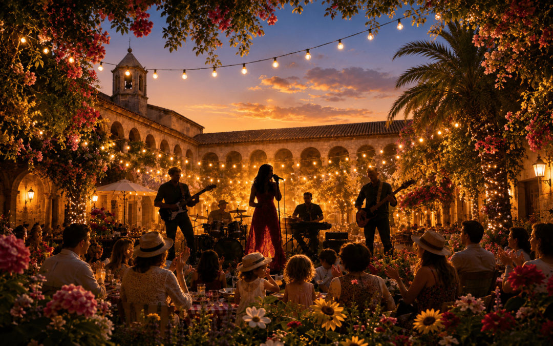 Fête de la musique: brasero et concert dans le patio du Cloître !