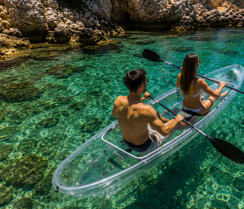 faire du kayak transparent à Ensuès La Redonne