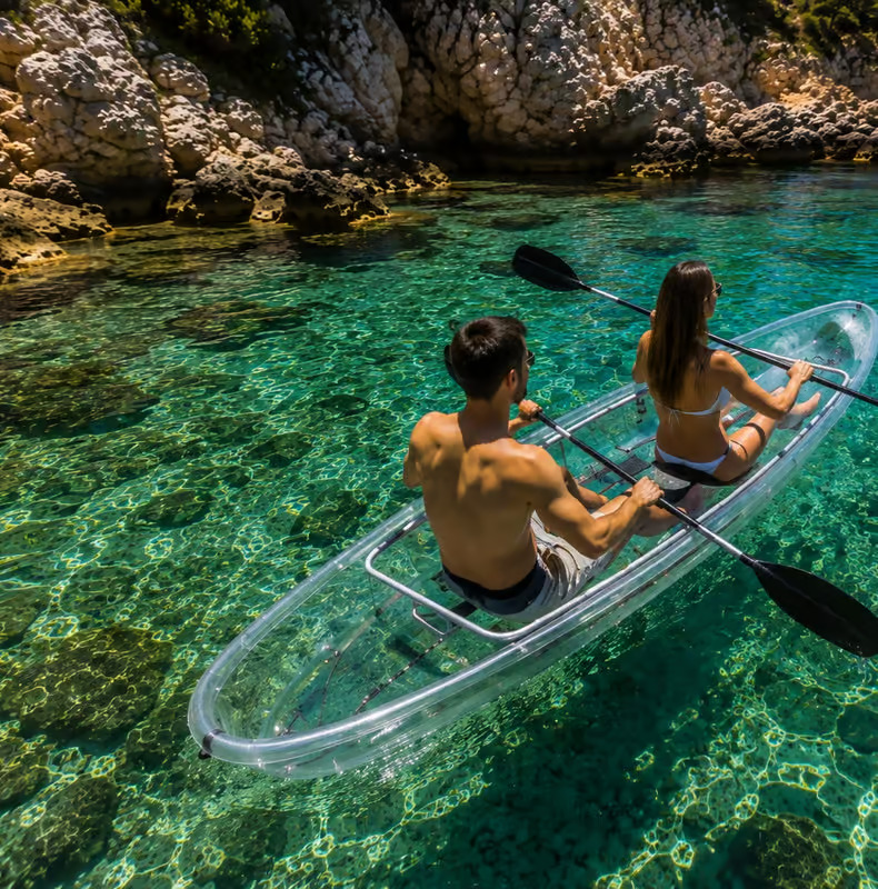 faire du kayak transparent à Ensuès La Redonne