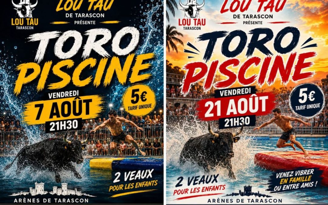Taureau piscine à Tarascon
