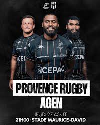 Rugby reprise de la Pro D2 : Provence Rugby Agen !