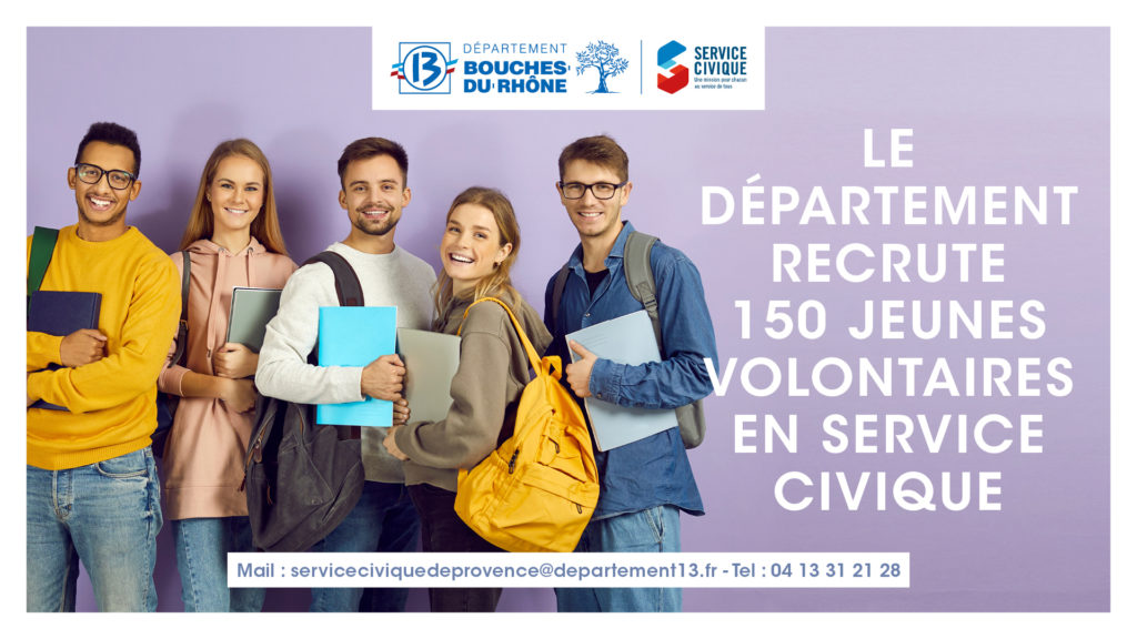 Service civique : Le département 13 recrute !