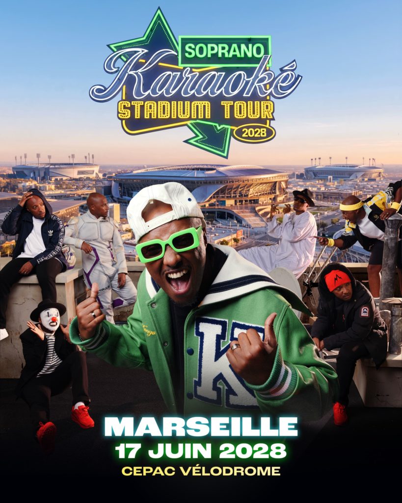 Soprano annonce une tournée des stades de France en 2027-2028 sauf le Stade de France : le Vélodrome le 17 juin 2028 !
