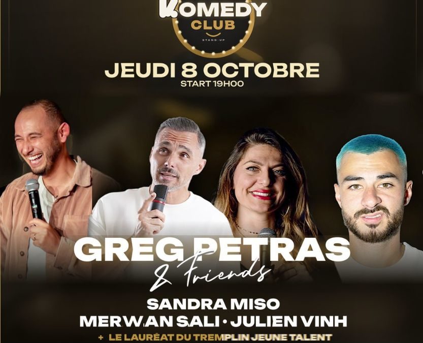 Komedy club au Krystal : Greg Petras and friends !